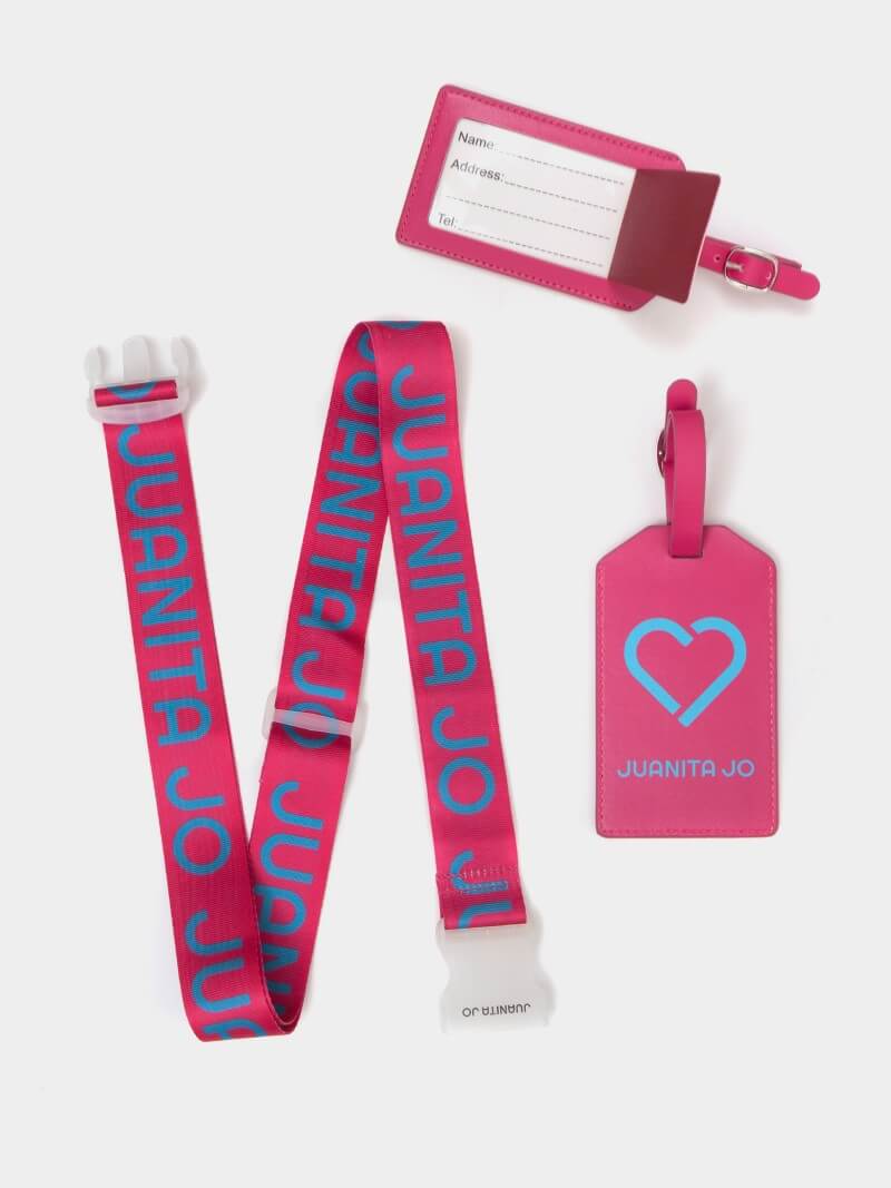 Kit De Viaje Para Valija Fucsia