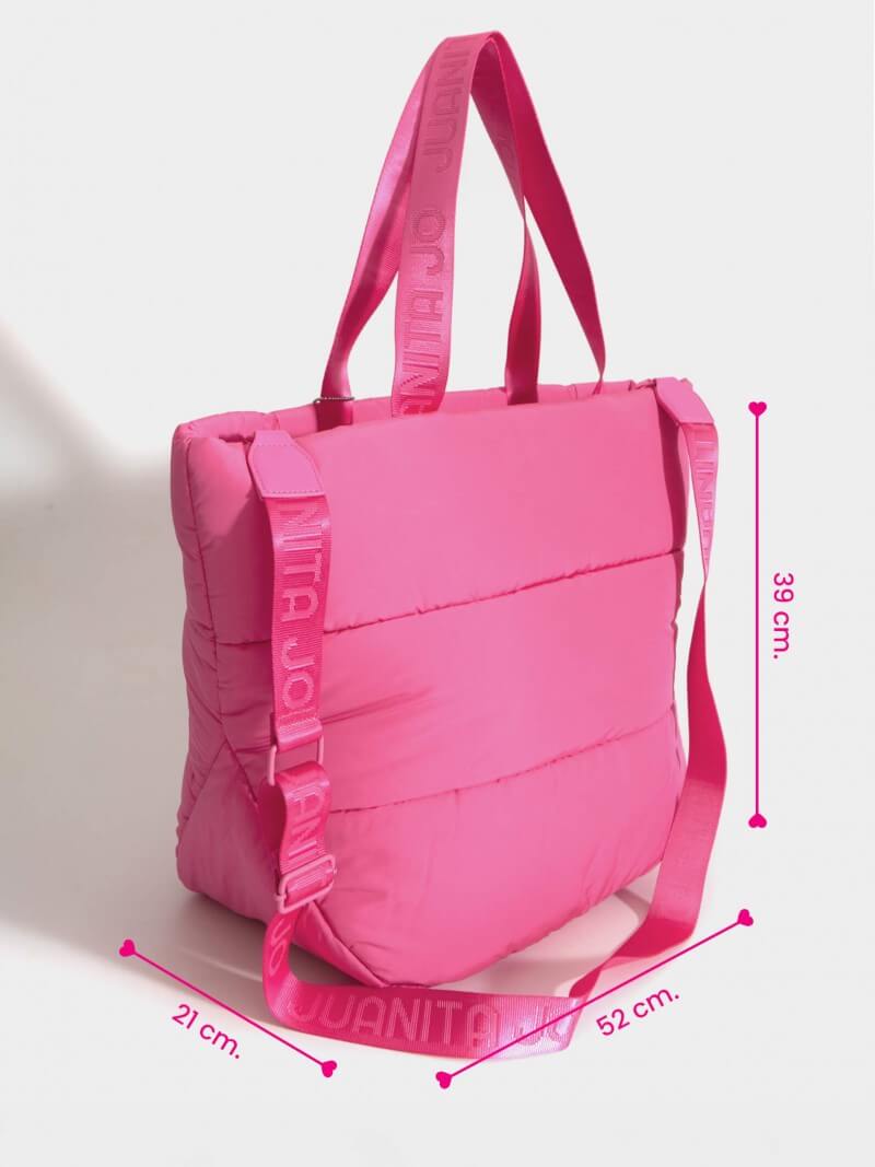 Cartera Puffer Fucsia Caro