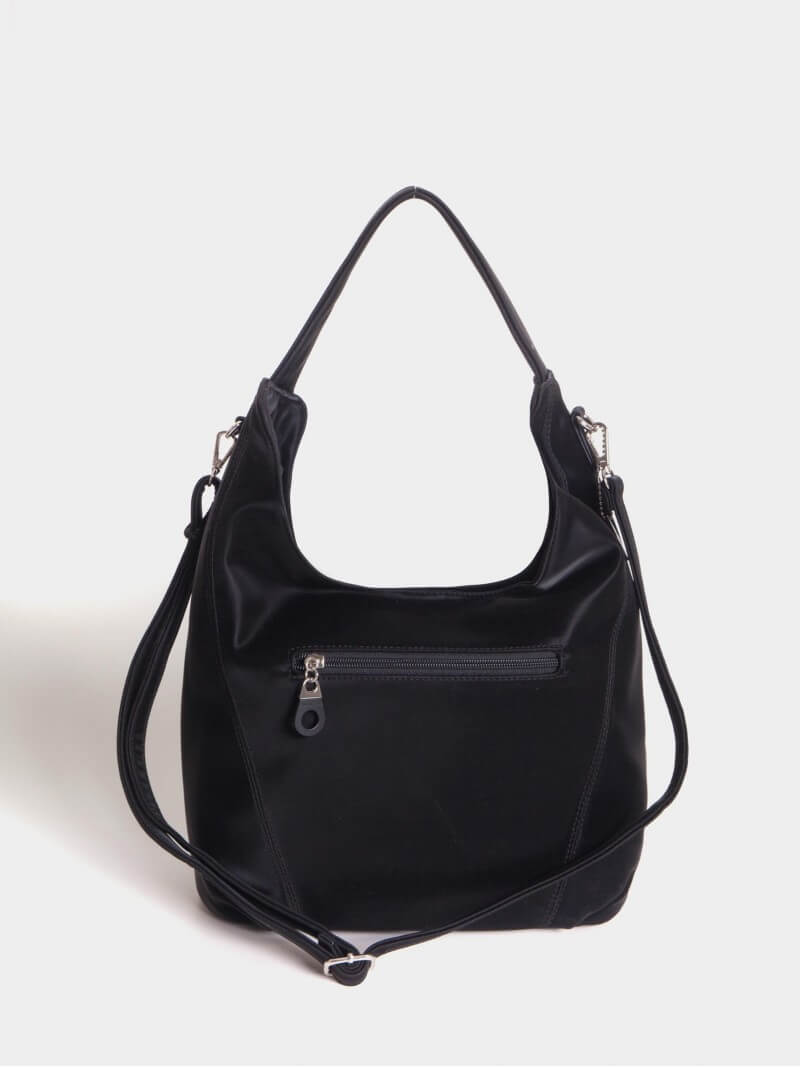 Cartera Tipo Hobo Negra Mediana Nala
