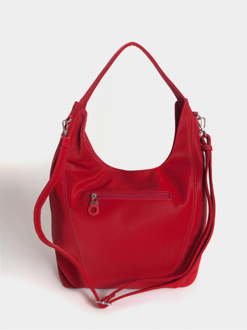 Cartera Tipo Hobo Roja Mediana Nala