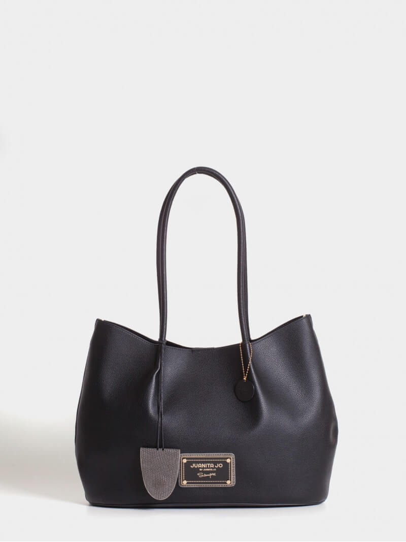 Cartera Shopper Negra Grande Alma