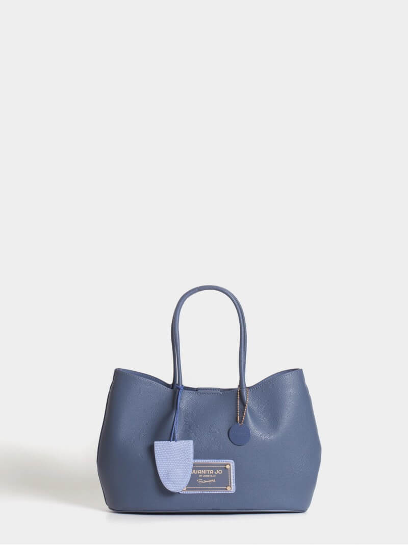 Cartera Shopper Azul Mediana Alma