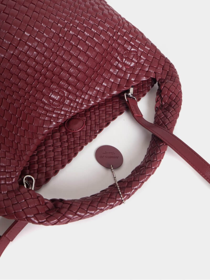 Cartera Mediana Bordó Lazo