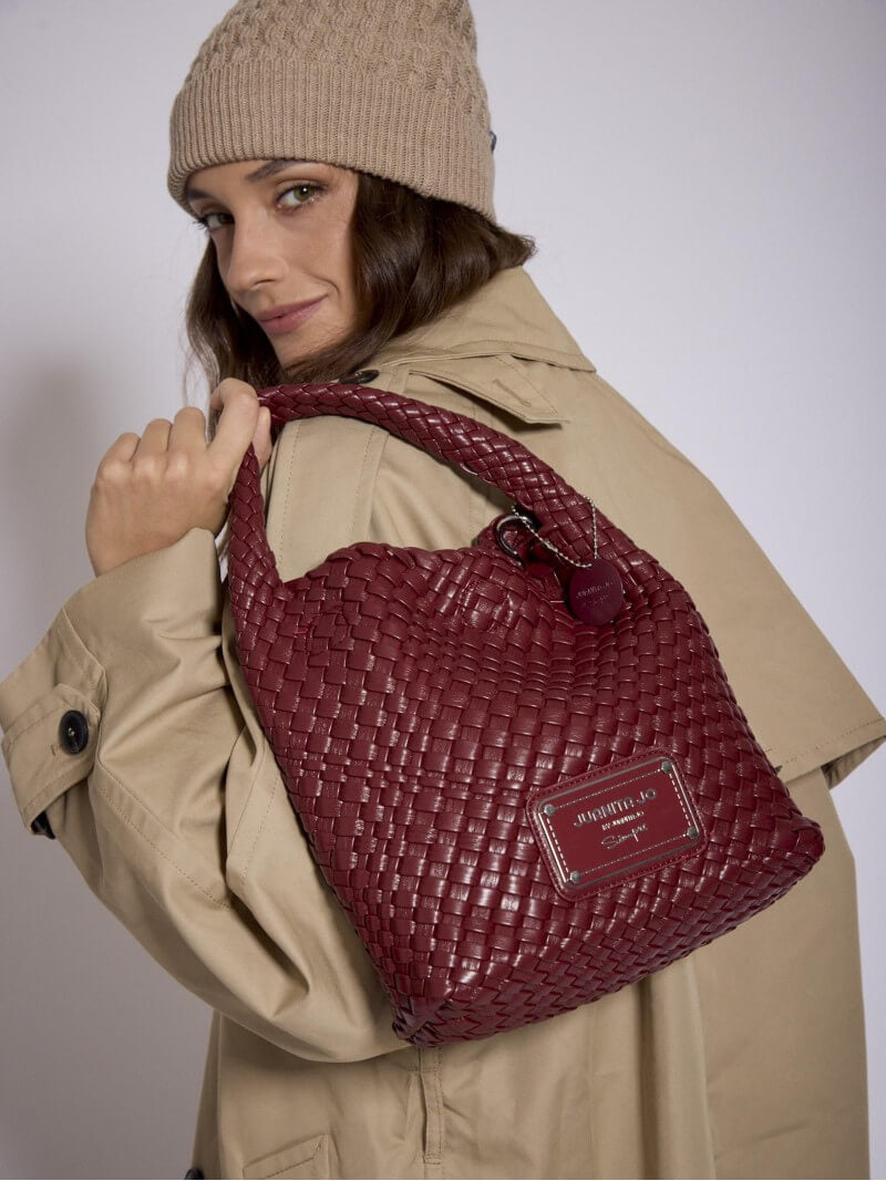 Cartera Bordó Chica Lazo