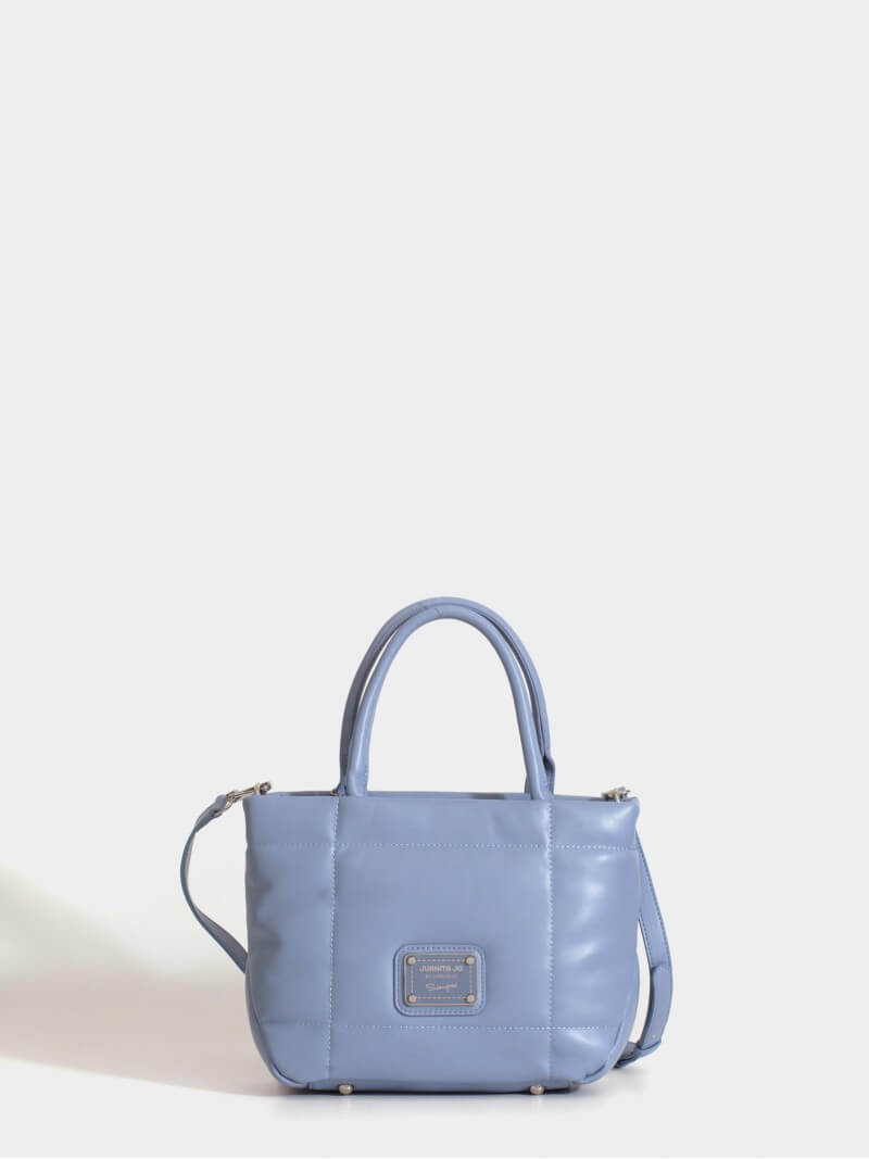 Cartera Chica Celeste Puffer