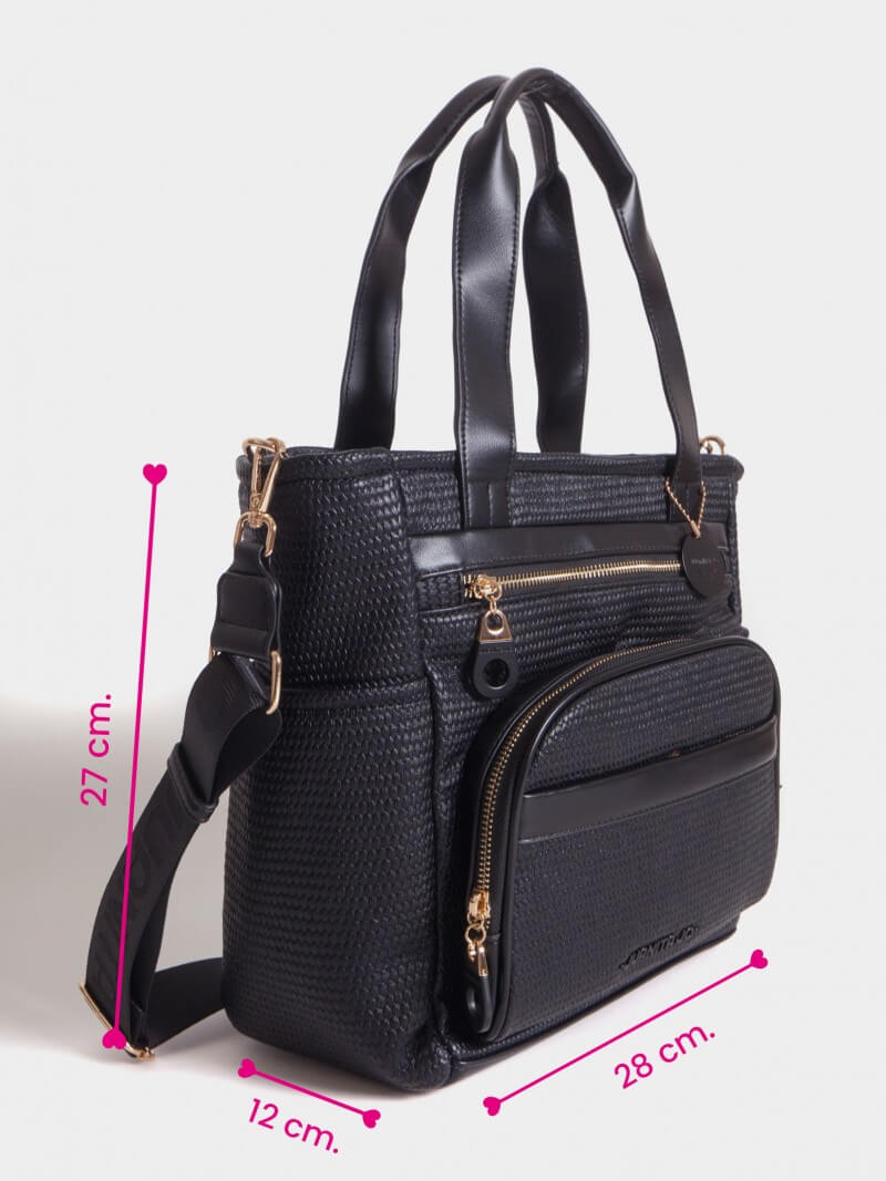 Cartera Negra Mediana Diana