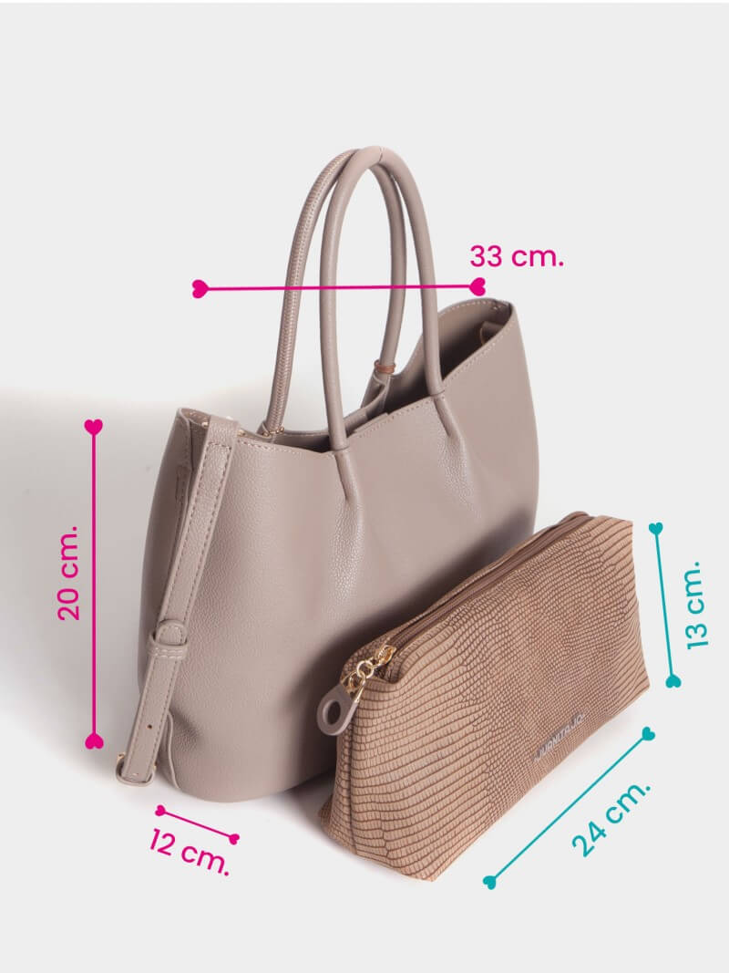 Cartera Shopper Visón Mediana Alma
