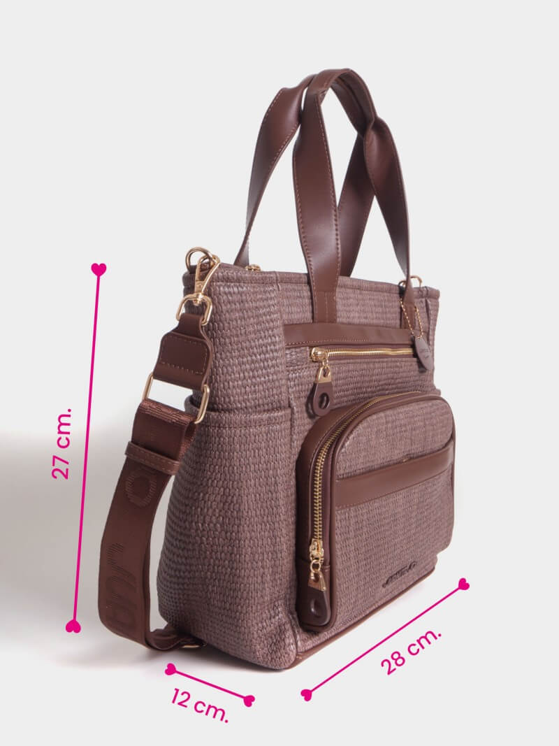 Cartera Mediana Marrón Diana