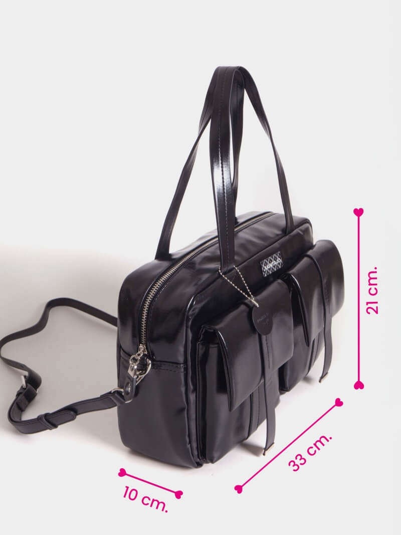 Cartera Negra Grande Roxie