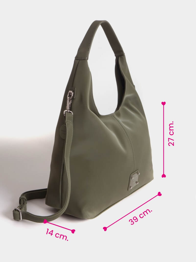 Cartera Tipo Hobo Verde Grande Nala