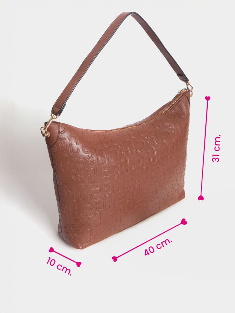Cartera Porta Notebook Color Chocolate Monogram