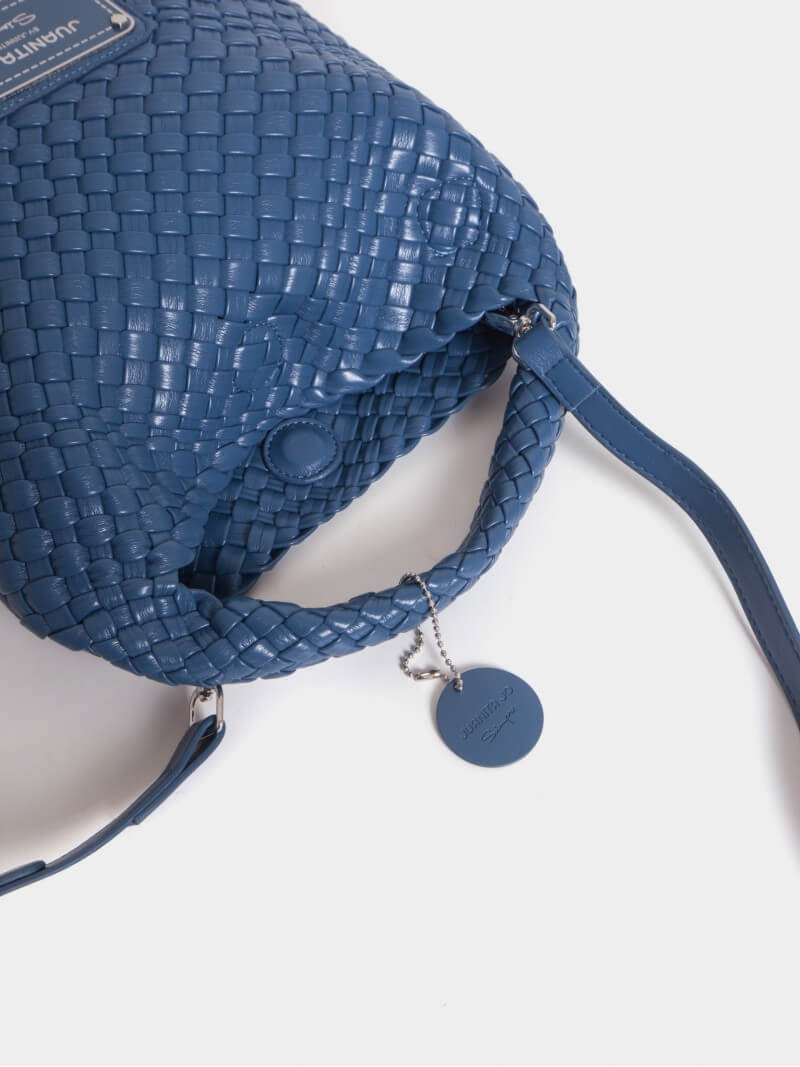 Set Lazo: Cartera Chica + Sobre Pouch Cuadrado Azul