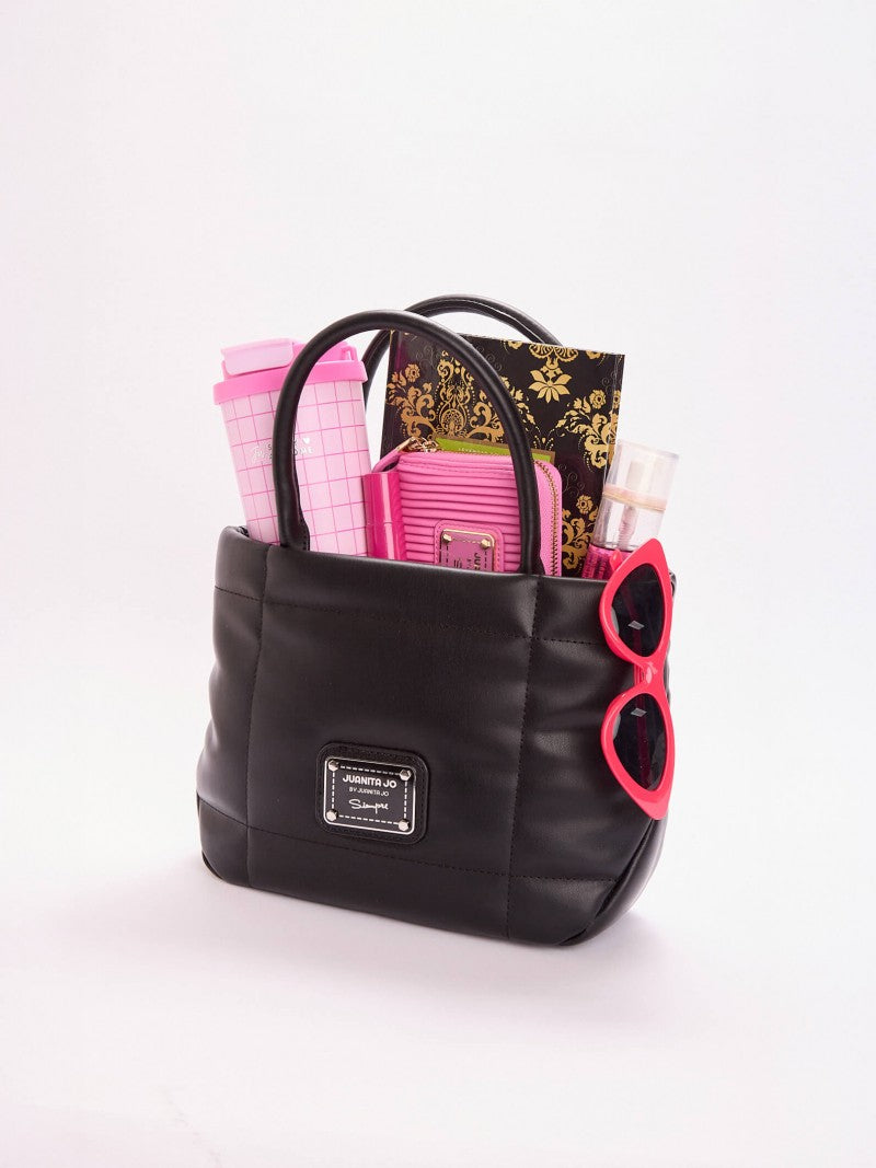 Cartera Negra Chica Puffer