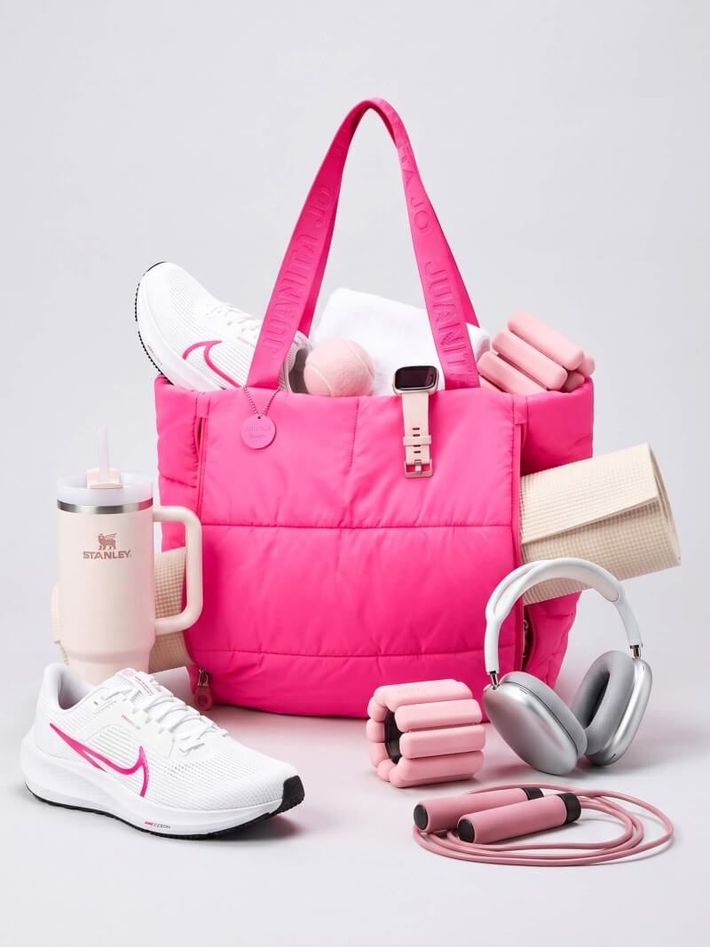 Cartera Puffer Fucsia Caro