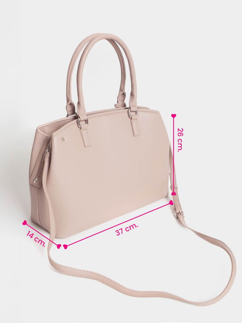 Cartera De Mano Grande Venecia Visón