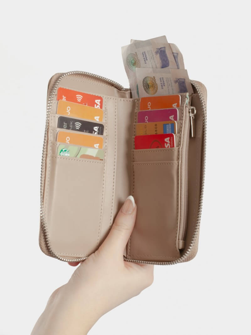Billetera Mediana Con Chapa Visón
