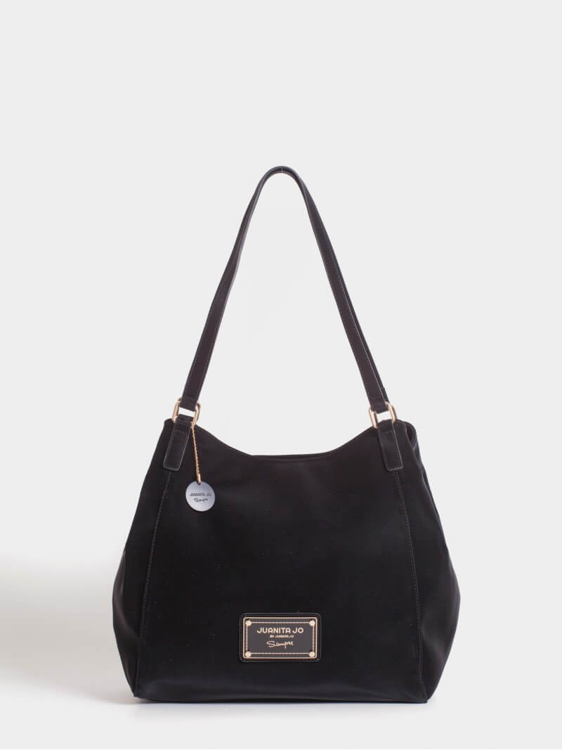 Cartera Grande Negra Amira Negro