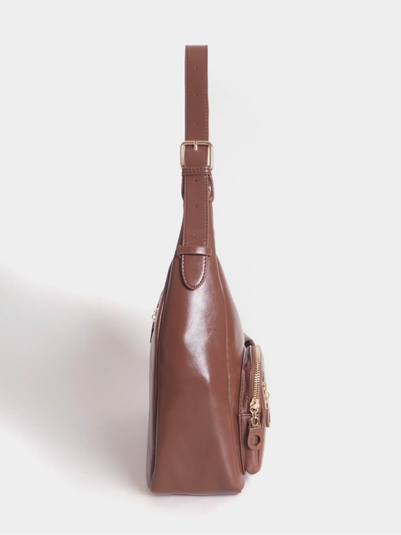 Cartera Charol Ginebra Marrón