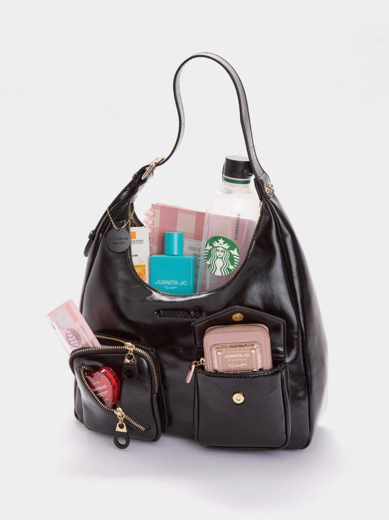 Cartera Charol Ginebra Negro