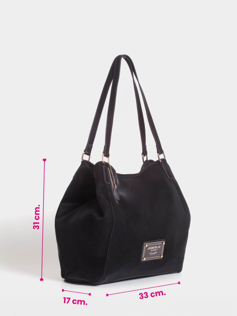 Cartera Grande Negra Amira Negro