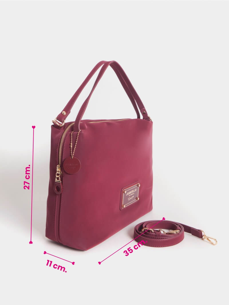 Cartera Mediana Bordó Amira Bordo