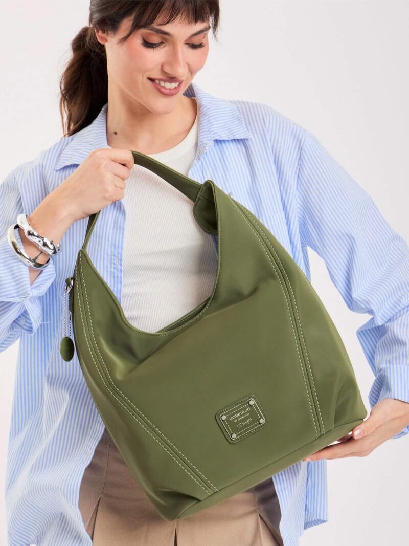Cartera Tipo Hobo Verde Mediana Nala