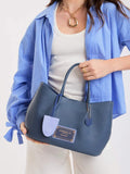Cartera Shopper Azul Grande Alma
