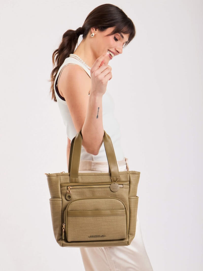 Cartera Mediana Verde Diana