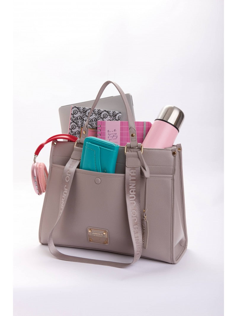 Cartera Tipo Maletín Madrid Gris