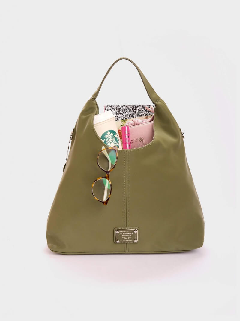 Cartera Tipo Hobo Verde Grande Nala
