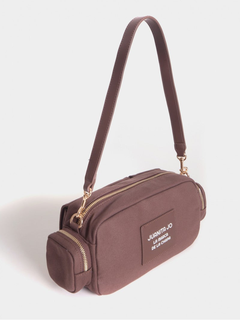 Cartera De Hombro Dafne Marrón