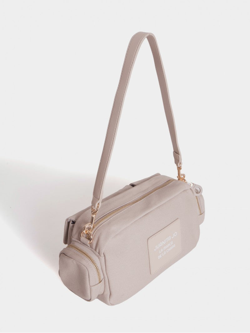 Cartera De Hombro Dafne Crema