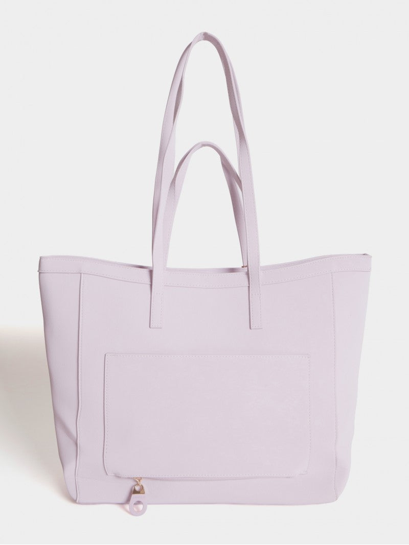 Cartera Jana Con Doble Asa Rosa