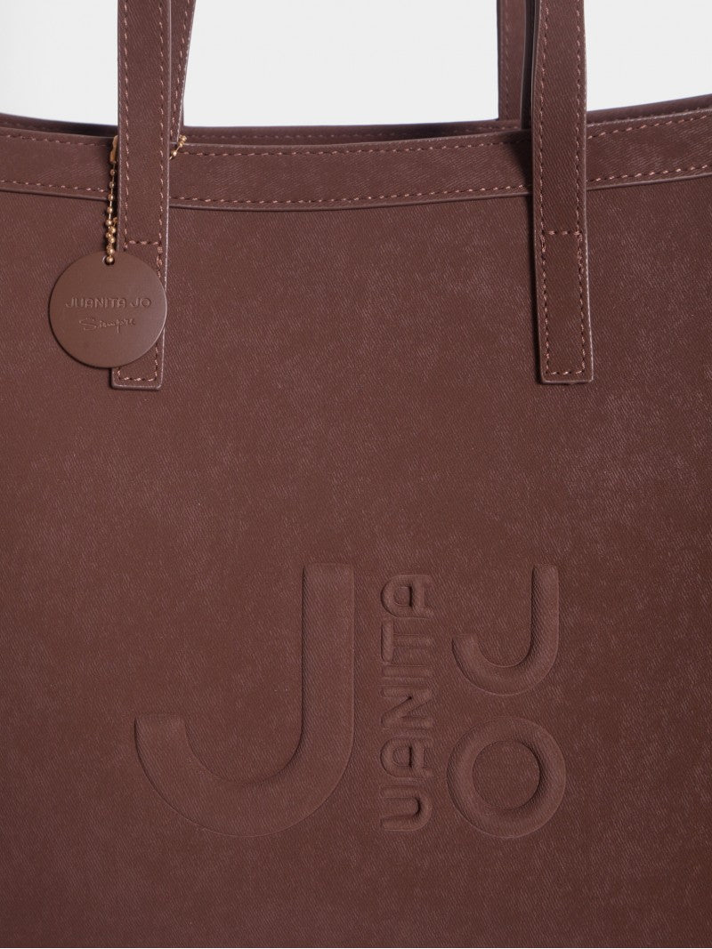 Cartera Jana Con Doble Asa Marrón