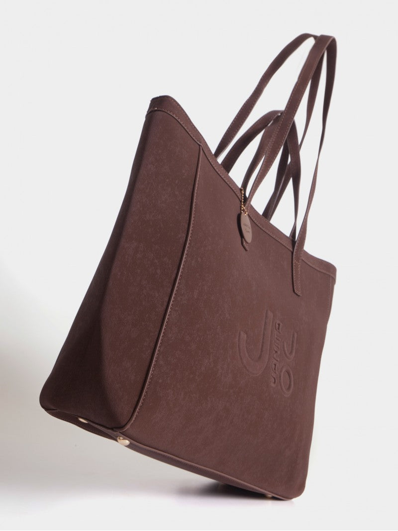 Cartera Jana Con Doble Asa Marrón