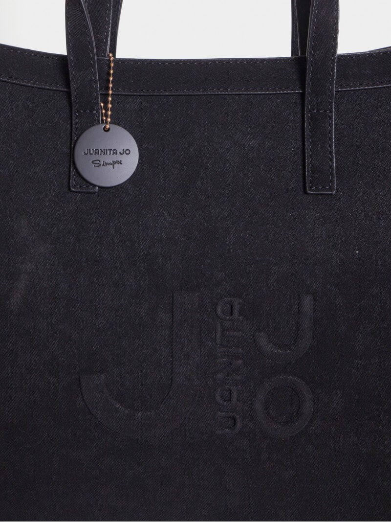 Cartera Jana Con Doble Asa Negro