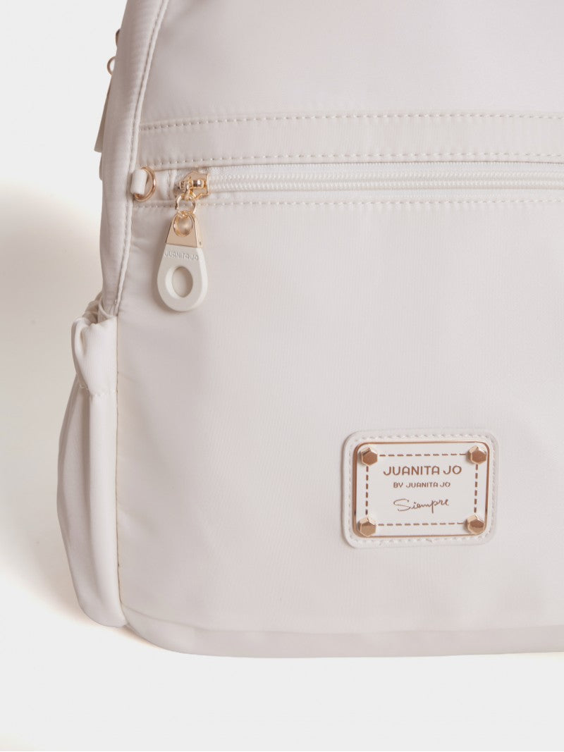 Mochila De Novytex Para Notebook Zoe Blanco