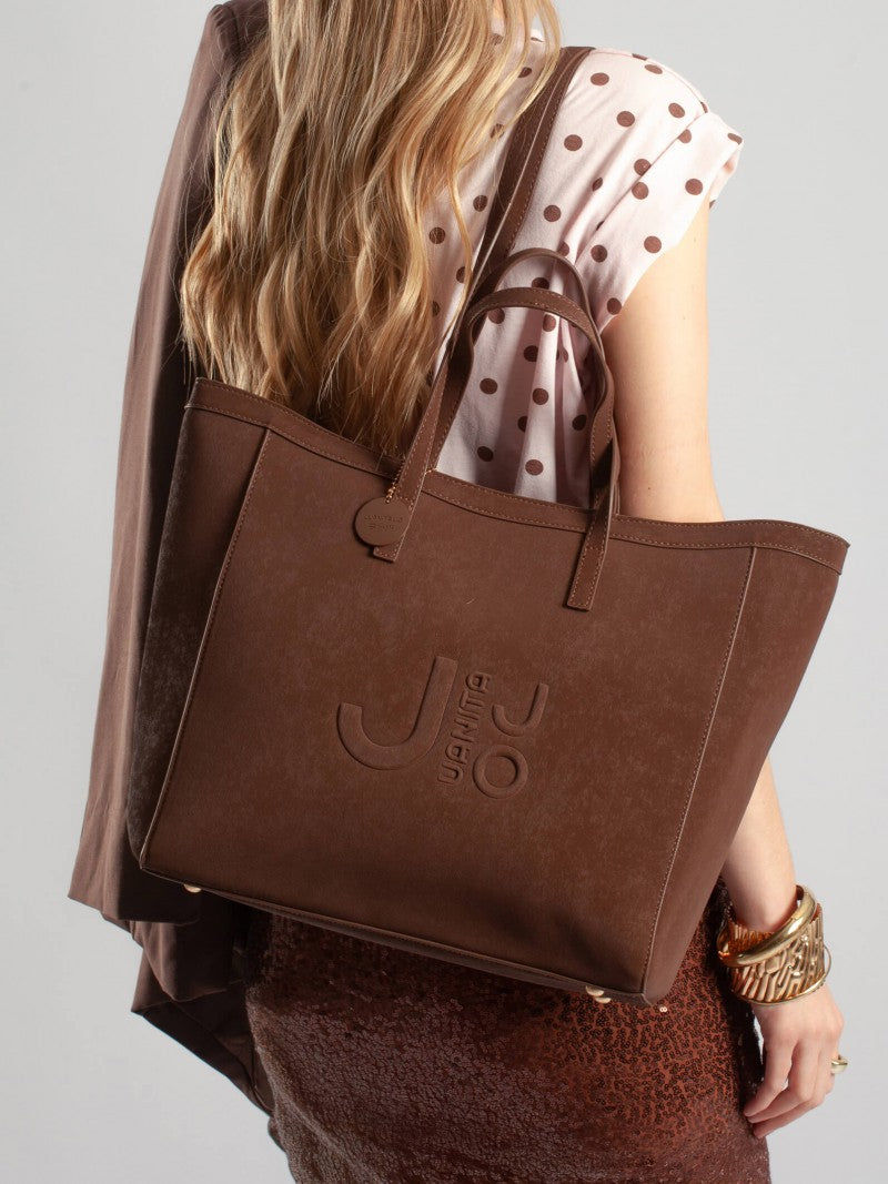 Cartera Jana Con Doble Asa Marrón