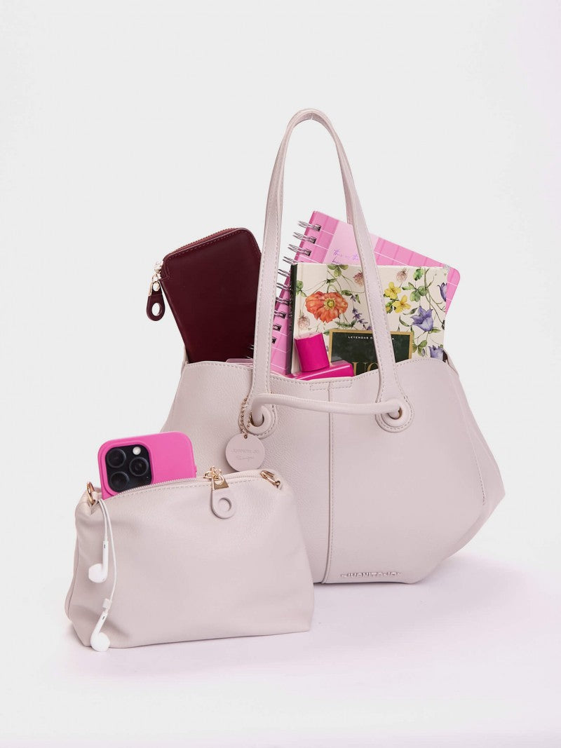 Cartera Marinero Y Bandolera Dakota Gris