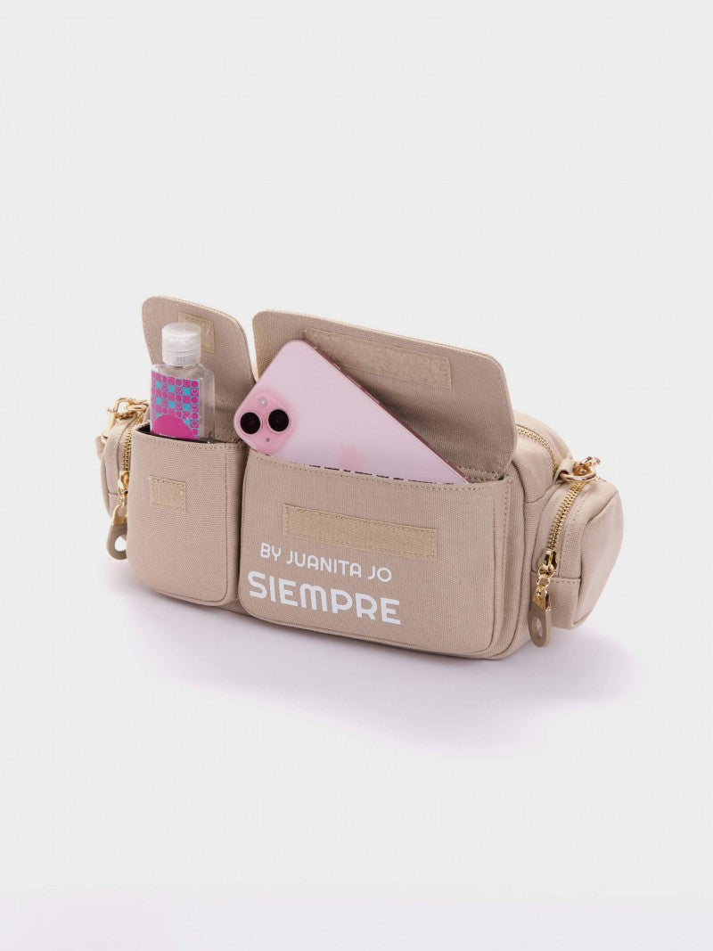 Cartera De Hombro Dafne Crema