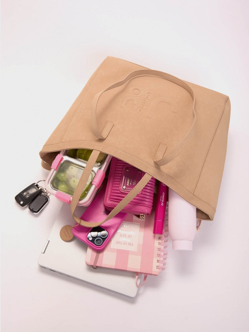 Cartera Jana Con Doble Asa Arena