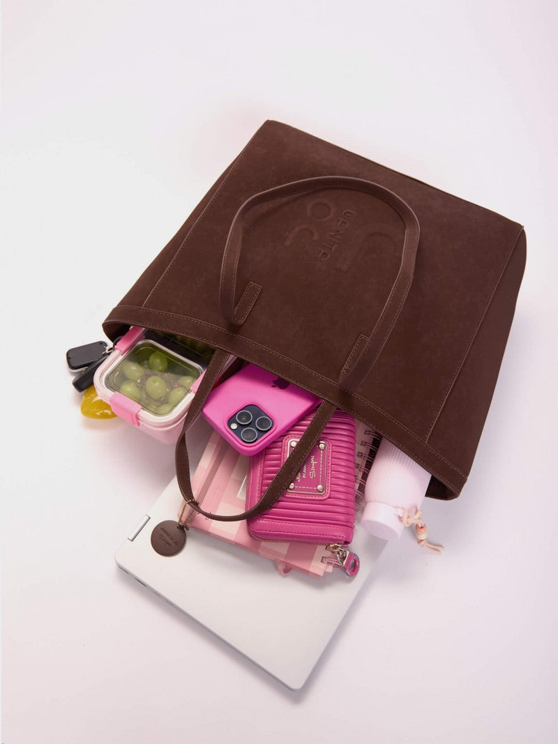 Cartera Jana Con Doble Asa Marrón